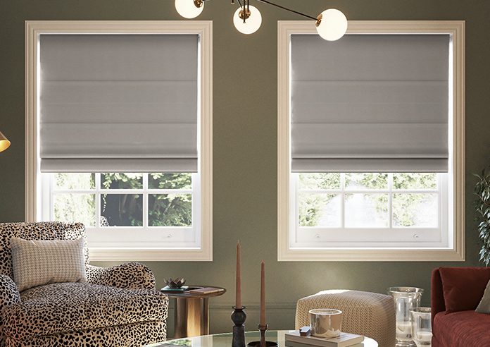 Kyoto Faux Silk, Brun - Twist&Fit Roman Blind - Image 3